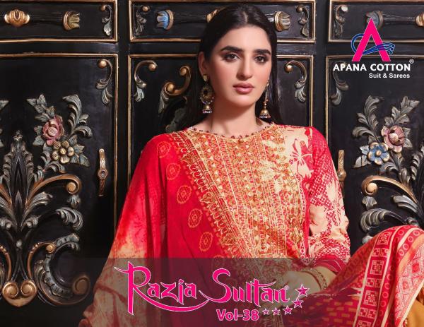 Apna Razia Sultan-38 Cotton Designer Printed Dress Material